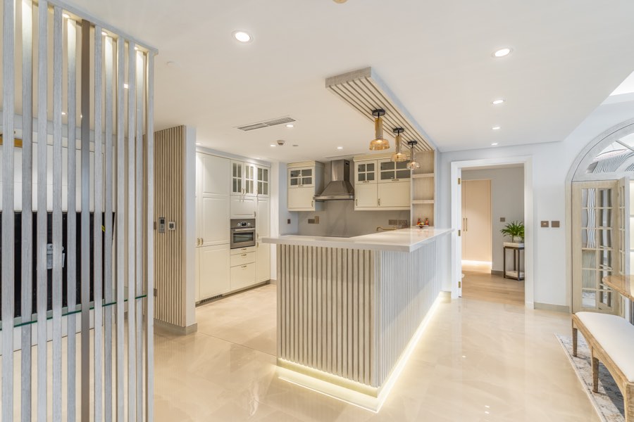 Kitchen interior at Marina Residences 2, Palm Jumeirah